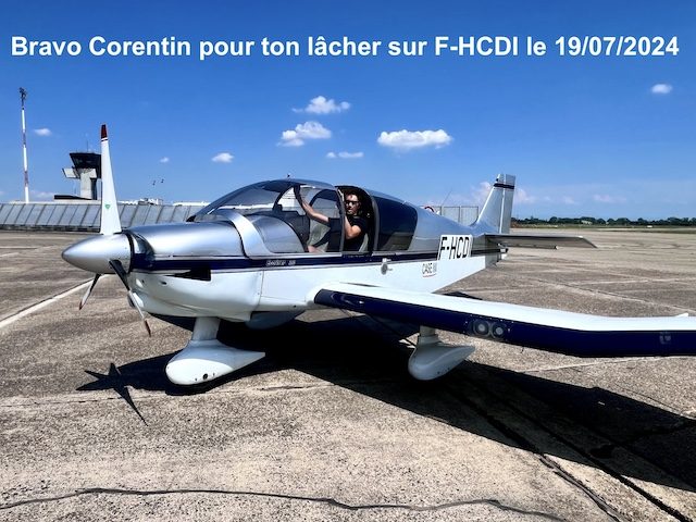 Bravo Corentin pour ton lâcher sur F-HCDI le 19/07/2024