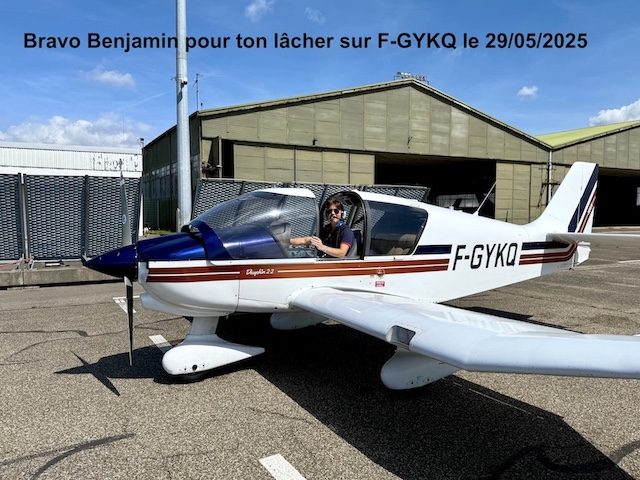 Bravo Benjamin pour ton lâcher sur F-GYKQ