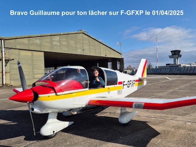 Bravo Guillaume pour ton lâcher sur F-GFXP le 01/04/2025