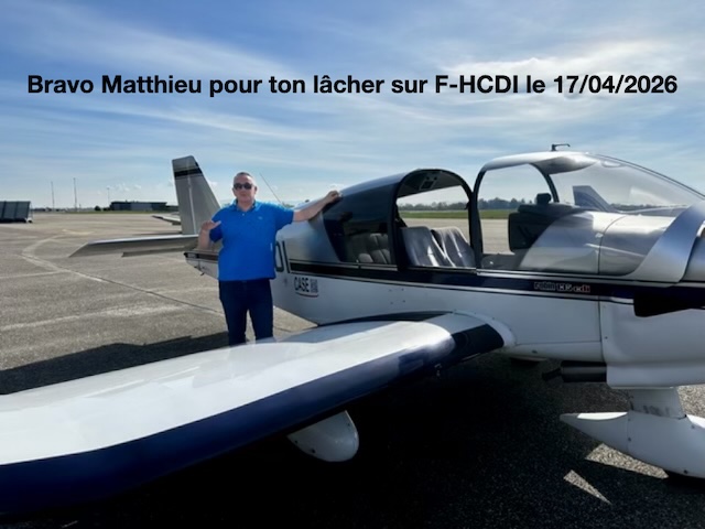 Bravo Mattieu pour ton lâcher sur F-HCDI le 17/04/2026