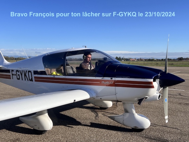 Bravo François pour ton lâcher sur F-GYKQ